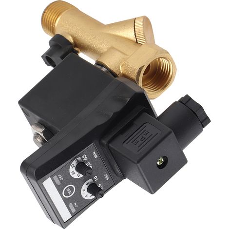 Vanne de purge électronique temporisée automatique G1/2 DN15 pour condensats de compresseur d'air (AC230V)