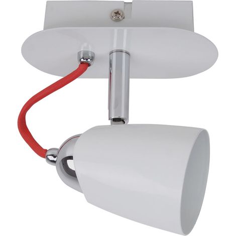 Applique/plafonnier métal Italux Kayla blanc LED GU10 50W
