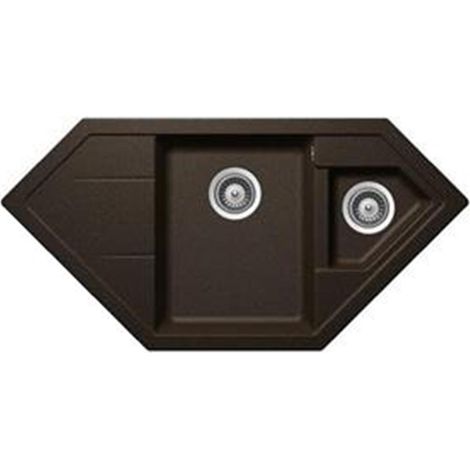 Schock Einbauspüle Cristadur Signus C-150 A Bronze BRO Exzenterbedienung (1/3)