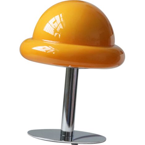 Lampe de chevet USB 3 couleurs dimmable, lampe de bureau champignon mignonne et créative pour salon et chambre, orange (1/5)