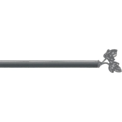 Tringle Déco Extensible "Feuillina" 60-80cm Gris