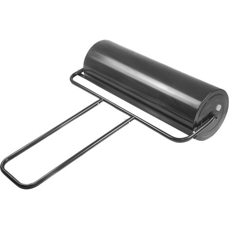 Rouleau à gazon de jardin 112 x 60 x 32 cm multifonction léger et pratique en acier noir