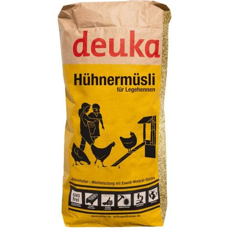 Deuka Muesli pour poules 20 kg Aliment complet Aliment pour poules pondeuses Aliment pour volaille Aliment pour poules