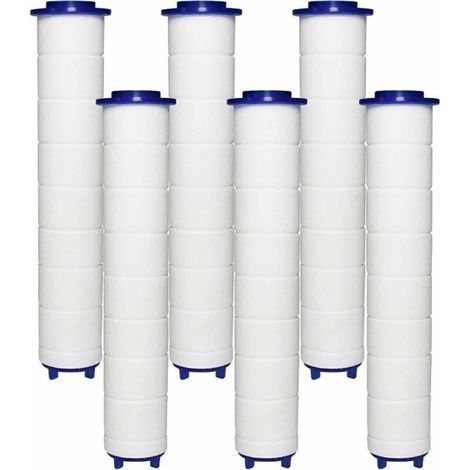 FILTER Pommeau Douche 6 Filtres en Coton PP, Élément Filtrant en Coton PP pour Douchette et Filtre Ionique, pour Pommeau Douche Pluie,de