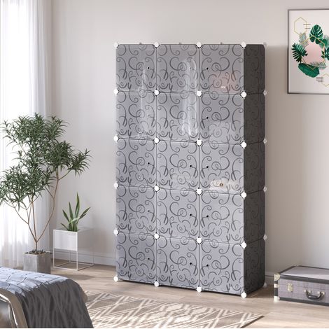 Kleiderschrank mit 11 Würfeln und 2 Kleiderstangen OKMYHOME (1/5)