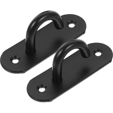 Soporte de pared de acero inoxidable de 2 piezas para bandas de resistencia, gancho resistente para colgar, ideal para yoga y entrenamiento físico.