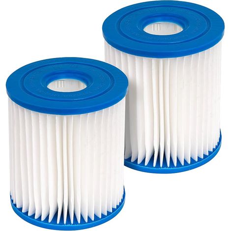 Lot de 2 filtres de Rechange pour Intex Piscine Cartouche de Filtre Type H 29007E,pour Filtre Pompes 28601, 28602 (1/5)