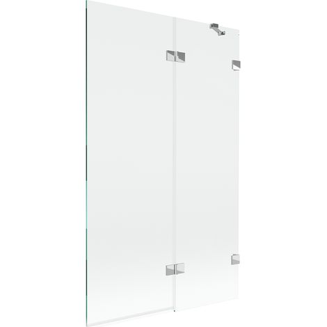 Mexen Lunar mampara de bañera de 2 hojas derecha 110 x 150 cm, transparente, cromo - 897-110-100-01-00-P (1/5)