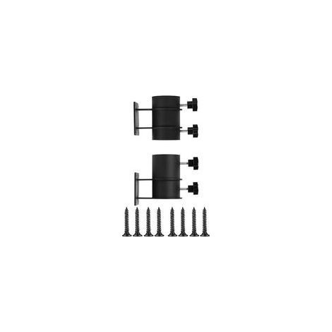Lot de 2 supports de parasol de terrasse, supports de fixation robustes pour parasol d'extérieur, à fixer sur la terrasse, le balcon ou la cour extérieure (1/5)