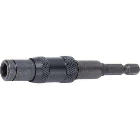 Porte-embout à dégagement rapide Impact Tough, tige d'extension de tournevis autobloquante, tige hexagonale 1/4 po, noir (1/5)