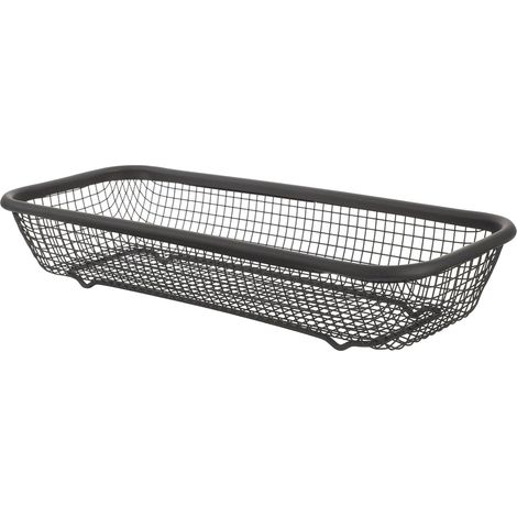 Porte-ustensiles inox, égouttoir compact résistant pour cuisine ordonnée (1/4)