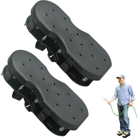 Sapatos Ventilados, Sapatos Aeradores De Gramado - Um Aerador De Solo De Dupla Camada Com Mola - (1/5)