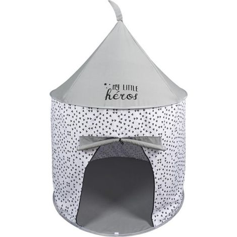 Tente Enfant Pop Up "My Little Héros" 135cm Gris (1/3)