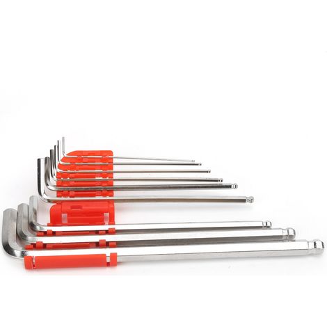 9-teiliges Sechskantschlüssel-Set aus Chrom-Vanadium-Stahl, Schraubendreher-Reparaturwerkzeug, 1 Schutzhülle (1/5)