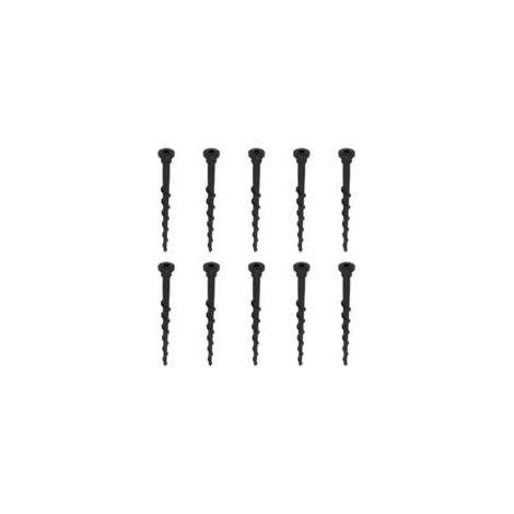 10 Pièces Vis de Station de Charge pour Tondeuse à Gazon, Accessoires pour Tondeuse Robot avec Clé Hexagonale, Longueur 14 cm Outils de Jardin Noir pour Nombreux Modèles (1/4)