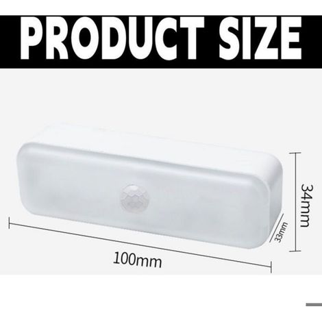Veilleuse LED - Capteur De Mouvement - Rechargeable USB - Pour Chambre Couloir Table De Chevet - 1 Pièce (1/5)