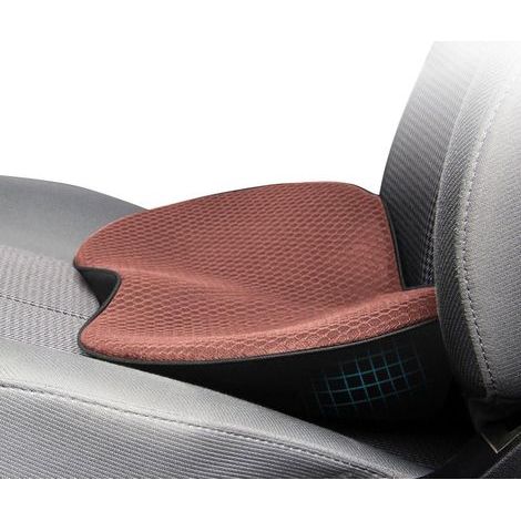 Yctze Coussin de Siège de Voiture pour Conducteur, Rehausseur épais, Soulagement de L'inconfort du Bas du Dos, Toutes Saisons, Rehausseur de Cale, Intérieur D'automobile (comme montré. (1/5)