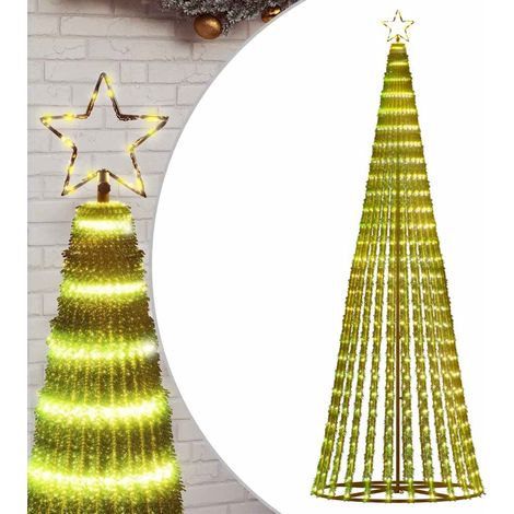Sapin de Noël Arbre de Noël à LED 475 LED blanc chaud 247 cm (1/5)