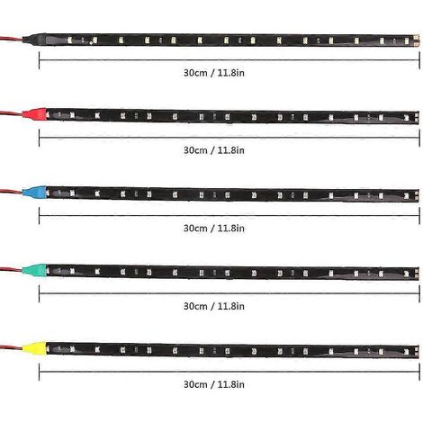Bande lumineuse LED flexible et étanche pour feux de jour de voiture (15 pièces) (1/5)
