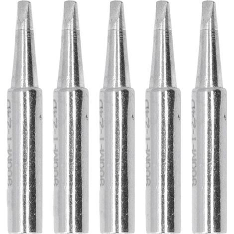 5 pièces pointes à souder BGA, kit embouts cuivre pour station de soudage série 900M, type plat 2.4D, outil de soudure matériel