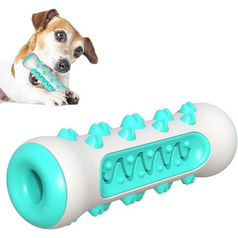 Unzerstörbare Kauspielzeuge, Kauspielzeuge aus Naturkautschuk, Hundespielzeug, Kauspielzeug in Form einer Hundezahnbürste, zur Reinigung (1/5)
