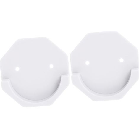 Supports pour Tringle à Rideau De Bain Auto-adhésifs Grosse Taille, Hexagonal, 2 Pièces