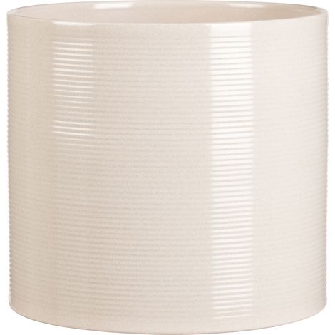 Scheurich pot de fleurs en céramique. couleur : sésame. diamètre 28 cm. hauteur 25 cm. 13 l vol.