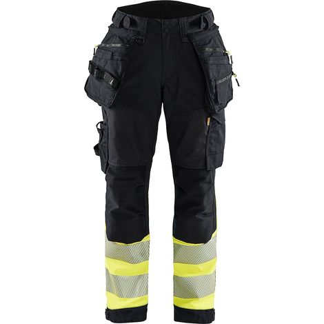 Pantalon softshell haute visibilité classe 1 femme 7114 - Noir/Jaune L - FR(44) - SE(C42) - Standards