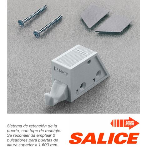 Cierre Salice Push G (DP3SNG)  - Frenos retenedores para puerta de Sistema Push