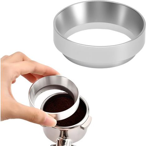 Kaffeedosierring Kaffeedosierring Siebträgerzubehör Magnetischer Dosiertrichter Espresso-Trichter aus Aluminium Kaffeedosierring zum Befüllen von (1/5)