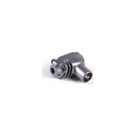 Conector tv acodado m metalico
