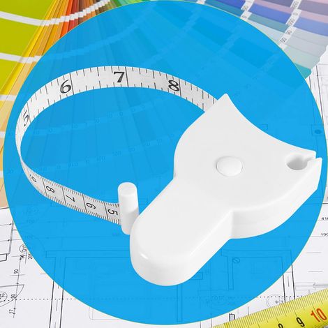 Ruban à mesurer pour le corps de 150 cm / 60 pouces - Ruban à mesurer pour la taille de la cuisse ou du bras, ruban à mesurer rétractable pour la mesure de la santé du corps(1pc) (1/4)