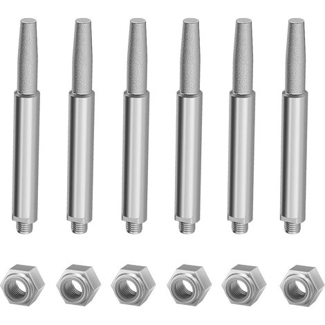 Kit accessoire six pièces pour affûteur de chaîne de tronçonneuse meules pour aiguiser et entretenir les chaînes (1/5)