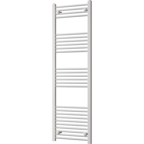 Zennor - White Heated Towel Rail - H1600mm x W500mm - Straight (1/3)