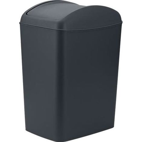 Cestino basculante sottile da 10 l per rifiuti, antracite, stretto, sottile (1/3)