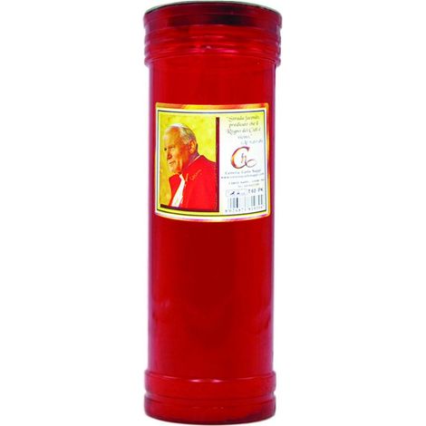 Cero Votivo "Papa Giovanni" - ø cm.8x21h. gr.400 durata 86 ore circa - 12 pz