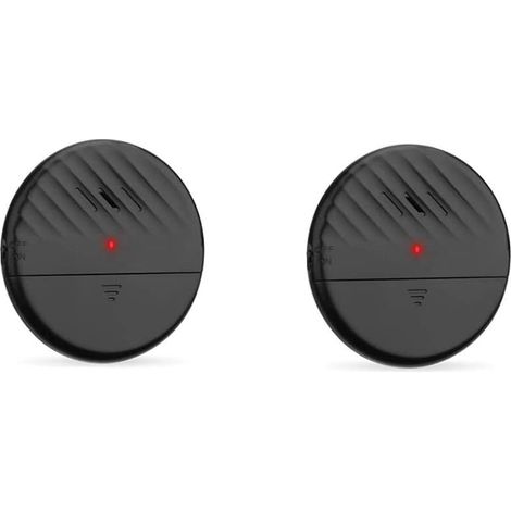 Alarme de vibration 2pcs pour fenêtres et portes – Sirène forte 125dB, haute sensibilité, facile à coller, surveillance 24/7