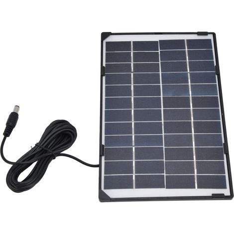 Panneau solaire 6W 12V DC5521 - Chargeur solaire portable pour lampes, tablettes et projets DIY