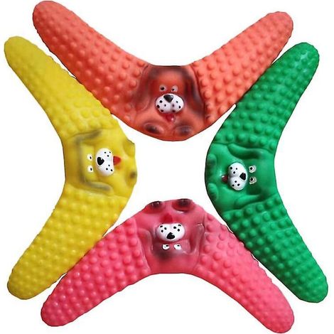 Lot de 4 jouets boomerang pour chien (1/5)