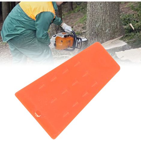 14 cm (5,5 Zoll) großer Holzspaltkeil, Holzfällwerkzeug, Kettensäge, Kettensägenzubehör, Gartengerät zum Holzfällen, orange (1/5)