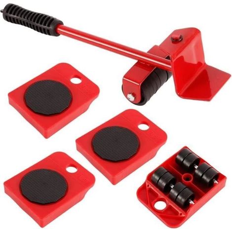 Kit de Deplace Meuble Lourd Sans Effort, Deplace Meuble a Roulette, Kit Demenagement Meuble, Leve Meuble a Roulette, Roulettes p53