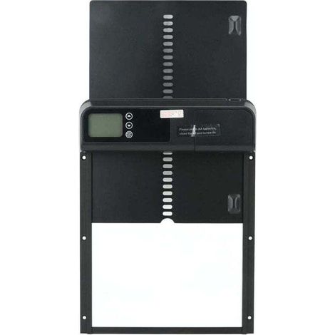 automatic chicken coop door opener with timer, aluminum alloy, IP45 waterproof, LED display, battery operated, for agricultural use (1/4)