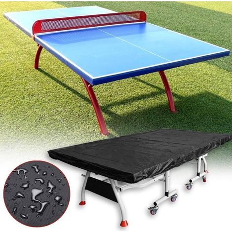 Ulisem Housse Table De Ping Pong, Housse Table Ping Pong Exterieur Oxford 210D, Housse Table Ping Pong de Table Robuste et Pliable,bache Table de Ping Pong Exterieur aux Intempéries (1/3)