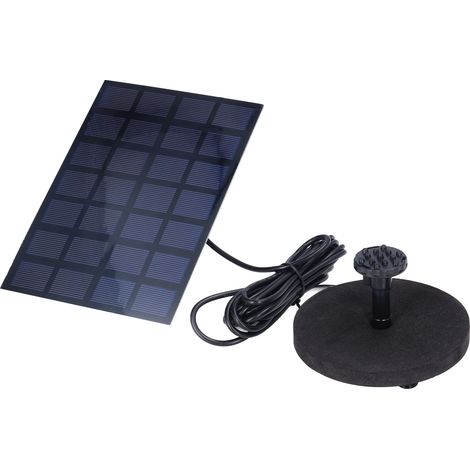 Fontaine solaire 7V 2.5W flottante pour bassin extérieur, mini jet d'eau pour piscine, pompe de jardin, petite fontaine de cour sans batterie (modèle 676) (1/5)