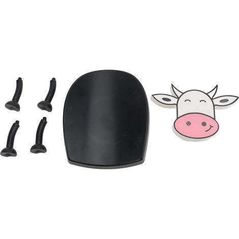 Porte-rouleau de papier toilette en plastique, vache, facile à utiliser, panier de rangement décoratif pour papier de soie, pour salle de bain (1/5)