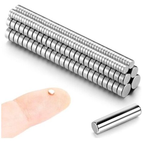 Lot de 200 mini aimants ronds en néodyme – 100pcs 3x1mm, 50pcs 4x2mm, 50pcs 5x2mm – Pour modélisme et projets manuels (1/5)