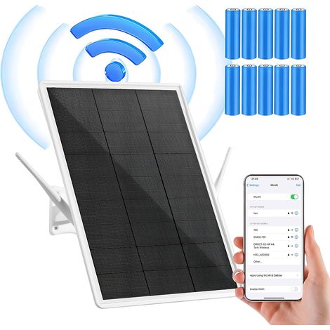 Solar Router 4G LTE 2.4GHz WiFi Hotspot Wireless Access Point VSIM and SIM Card Slot Built-in 26000mAh Battery IP66 Waterproof Outdoor Security Camera (1/5)