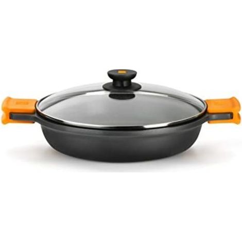 BRA Efficient A270532 Tablett de Backofen 5 L Rund geschmiedetes Aluminium-Backblech (1/5)