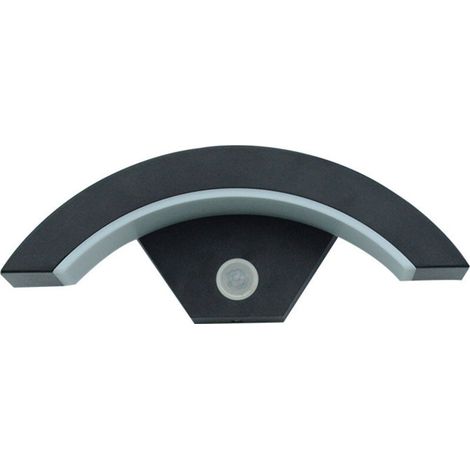 SABIR Applique Murale LED Exterieur avec Capteur Detecteur de Mouvement, Gris Anthracite 980LM 3000K Aluminium Eclairage Exterieur, IP65 Étanche Luminaire Lumiere Lampe Exterieur pour Jardin, Garage (1/4)
