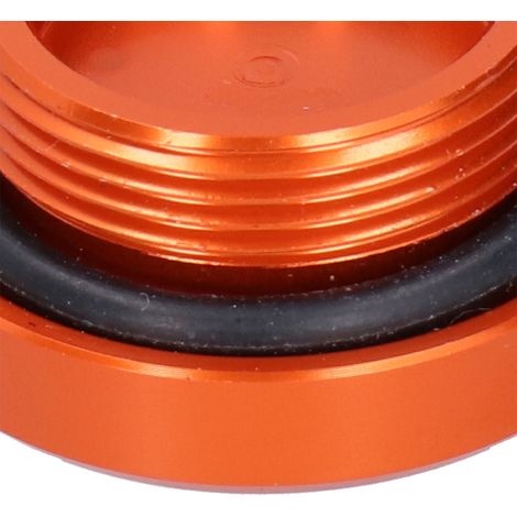 Modifikation des Motoröleinfülldeckels und der Ölablassschraube für Kawasaki Z250, Z750, Ninja 250R/300, ZX6R Motorräder in Orange. (1/5)